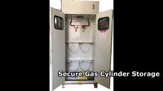 کابینت ذخیره سیلندر گاز 75 میلی متر 1-4 سیلندر