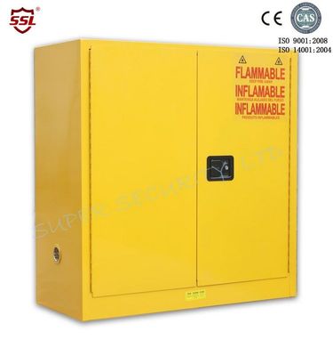 خرید Lab Safety Flammable Liquid Storage Cabinet With Paddle Lock , Hazardous Storage Cabinets تولید آنلاین