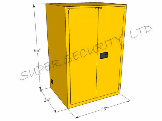 خرید Industrial Metal Safety Flammable Storage Cabinet For Oil , Chemical Liquid تولید آنلاین