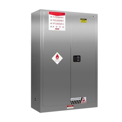 خرید کابینت ذخیره سازی از فولاد ضد زنگ با دستگیره ای برای ایمنی تولید آنلاین