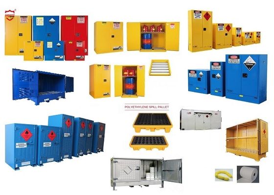خرید FM Fire Rated Chemical Storage Cabinet with Ventilation and Fireproof Paint for Multiple Compartments تولید آنلاین