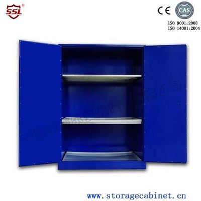 خرید Blue Chemical Liquid Sulfuric Corrosive Storage Cabinet With 2 Doors تولید آنلاین