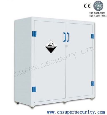 خرید Vertical Plastic Solvent Acid / Alkaline Corrosive Storage Cabinet 2 Fixed Shelves / Dual Door تولید آنلاین