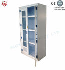 Metal White Big Medical Storage Cabinet With Polypropylene , Six Doors