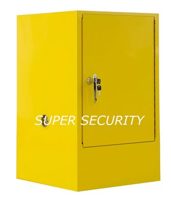 خرید Single Door Red Heavy Duty Steel Flammable Liquid Chemical Storage Cabinets With Doors / 1 Shelf تولید آنلاین