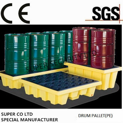 خرید Polyethylene Drum Containment Pallets For Chemical , Acids Amd Corrosives Liquid Distributed Load 1100kg تولید آنلاین