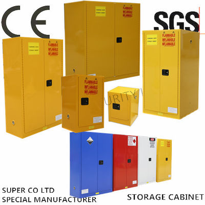 خرید Vertical Drum Hazardous Flammable Storage Cabinet Fully Welded , 60 Gallon تولید آنلاین