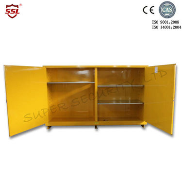 خرید Horizontal Inflammable Storage Cabinets With 2 Manual Close Doors , Fire Safe Cabinets تولید آنلاین