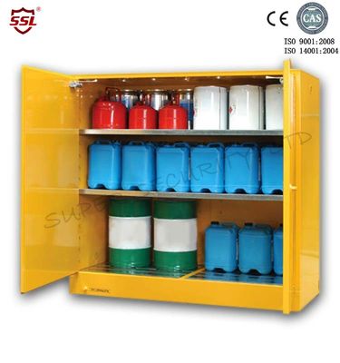 خرید 1.2MM  Steel Chemical Equipment Storage Cabinets for Minel / Lab / Huge Drums Stock تولید آنلاین